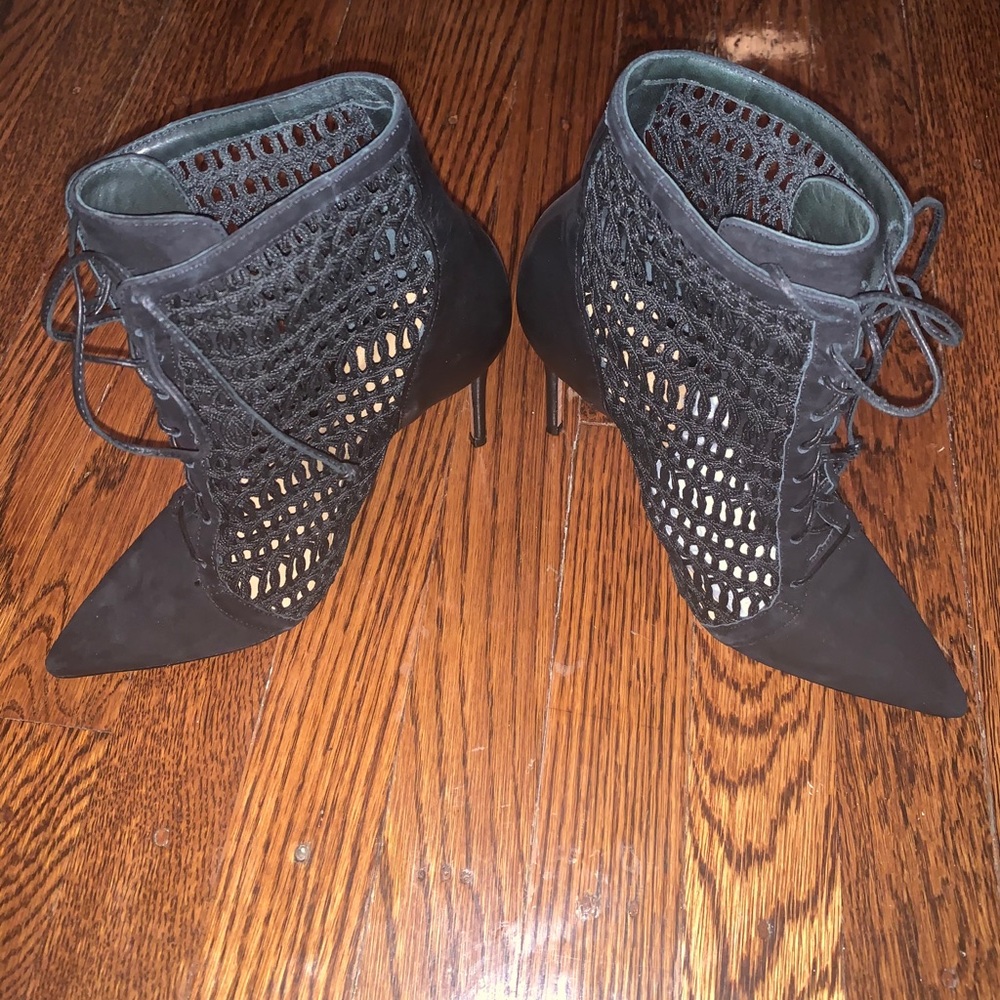 Schutz Heel Booties with mesh panels